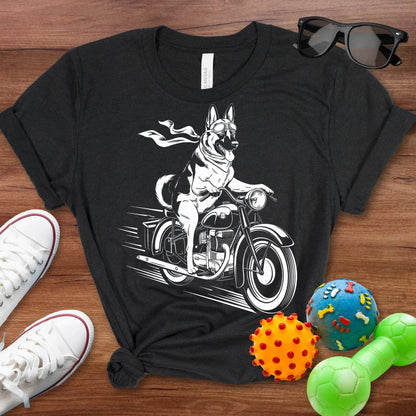Motorcycle Shepherd Shirt - The Pawsitive Initiative