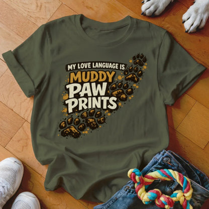 Muddy Paw Prints Shirt - The Pawsitive Initiative
