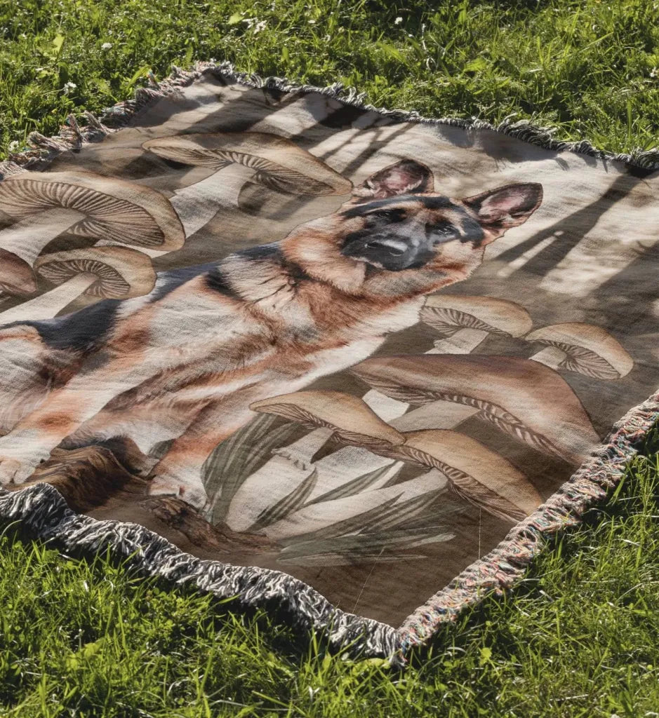 Mushroom GSD Blanket - The Pawsitive Initiative