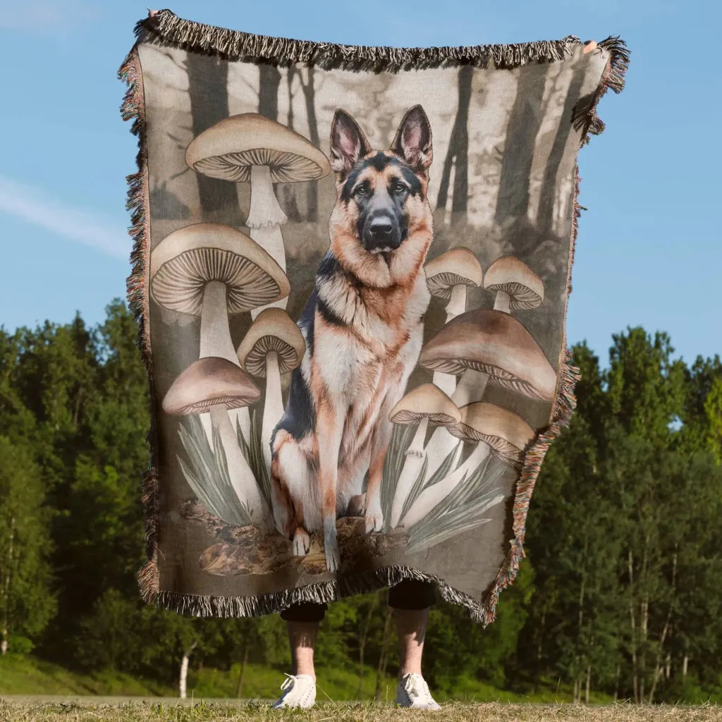Mushroom GSD Blanket - The Pawsitive Initiative