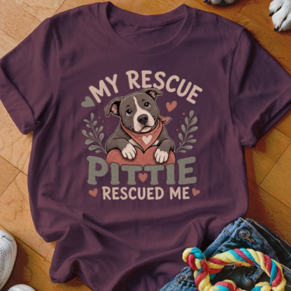 My Rescue Pittie Rescued Me Shirt - The Pawsitive Initiative