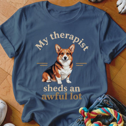 My Therapist Sheds Corgi Shirt - The Pawsitive Initiative