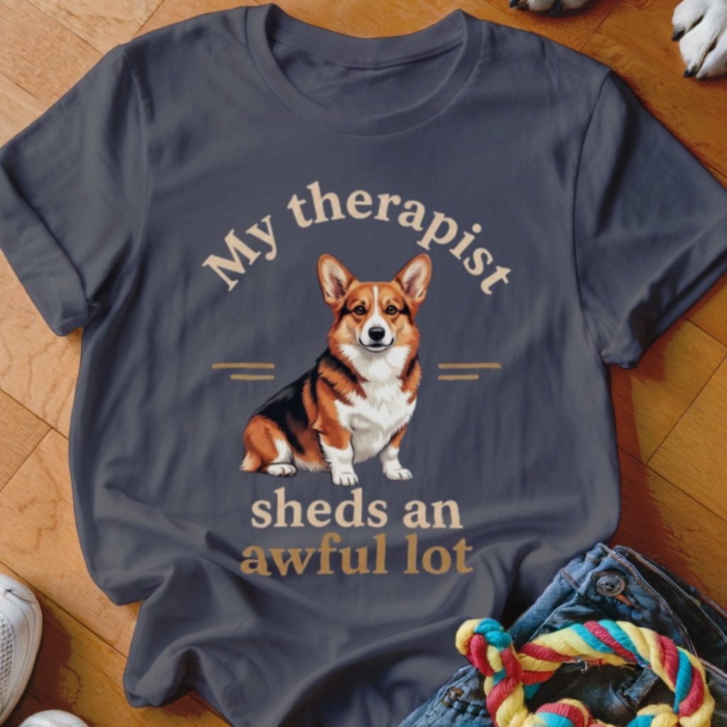 My Therapist Sheds Corgi Shirt - The Pawsitive Initiative