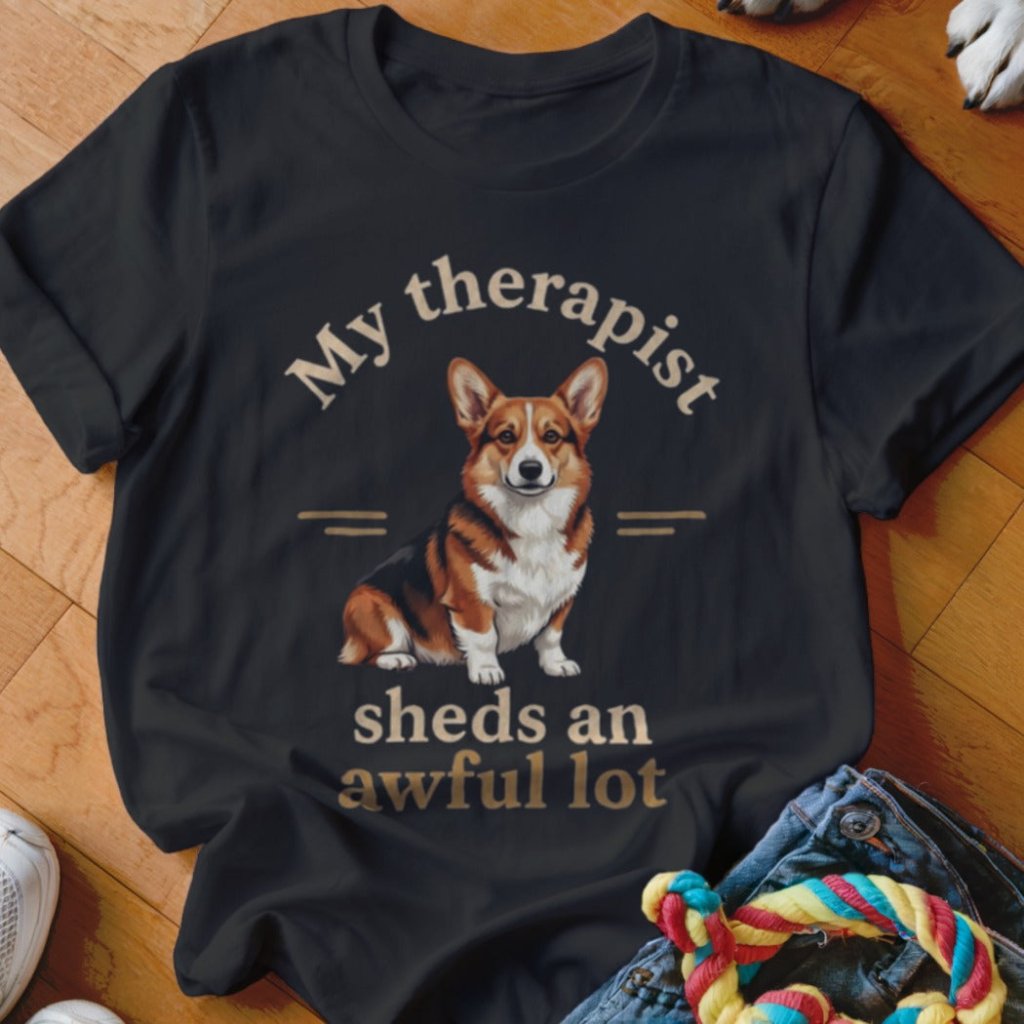 My Therapist Sheds Corgi Shirt - The Pawsitive Initiative