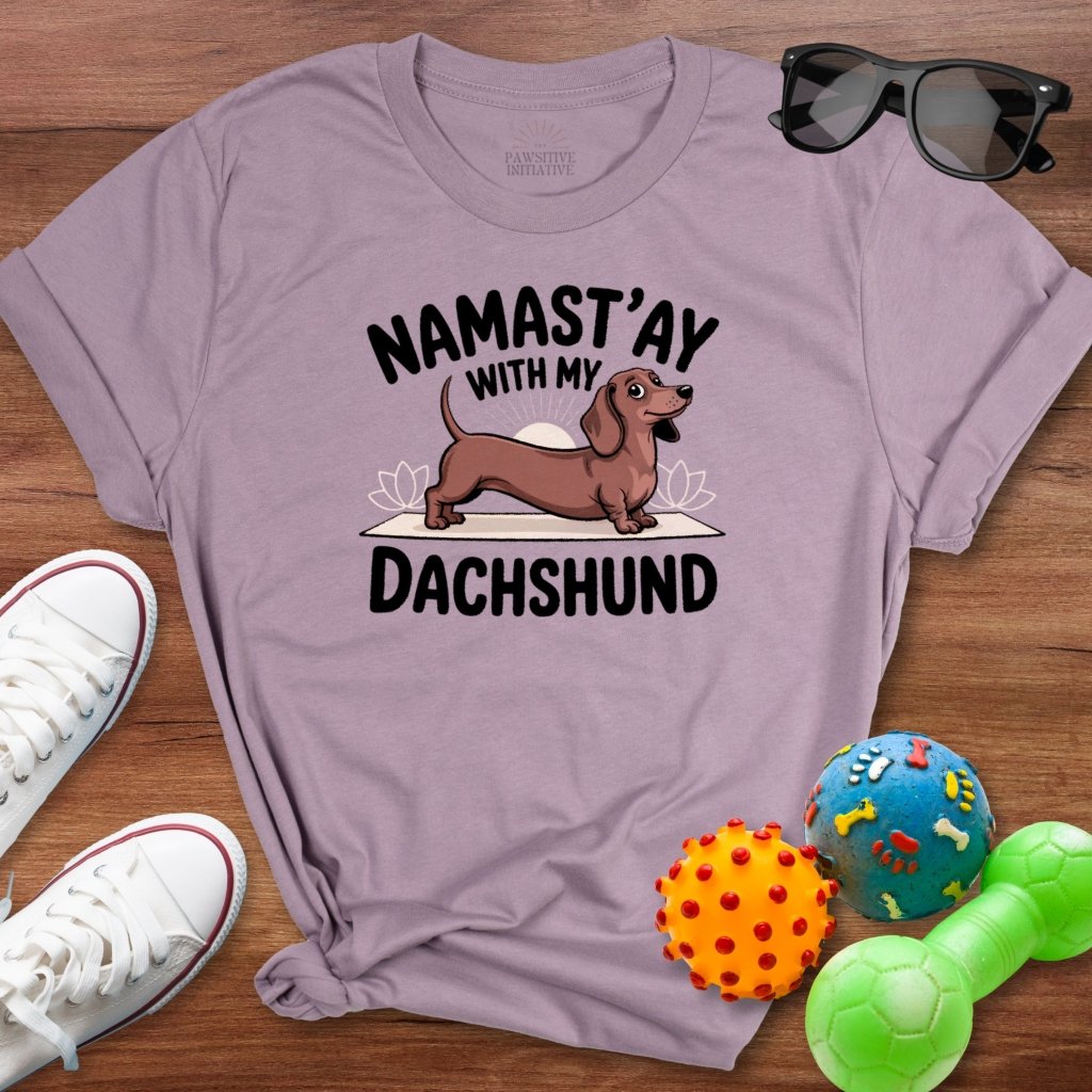 Namastay Dachshund Shirt - The Pawsitive Initiative