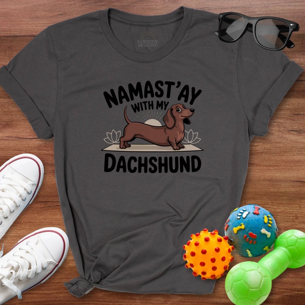 Namastay Dachshund Shirt - The Pawsitive Initiative