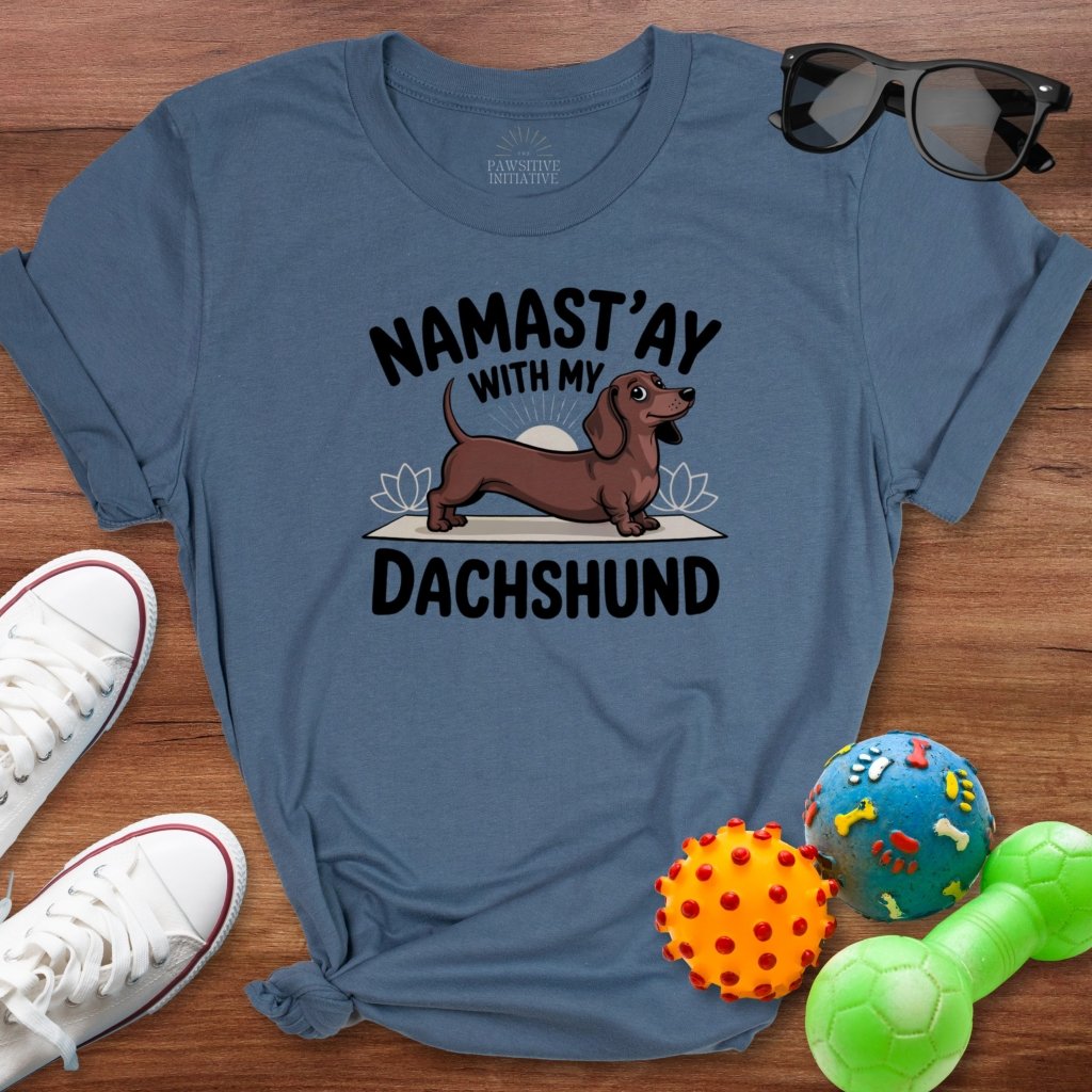 Namastay Dachshund Shirt - The Pawsitive Initiative