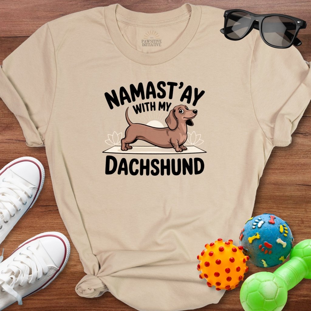 Namastay Dachshund Shirt - The Pawsitive Initiative