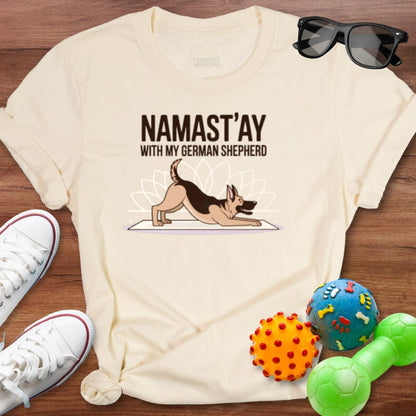 Namast'ay Shepherd Shirt - The Pawsitive Initiative