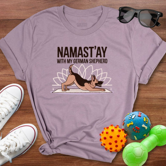 Namast'ay Shepherd Shirt - The Pawsitive Initiative