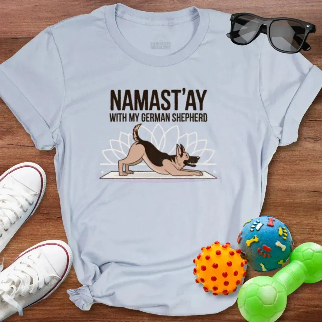 Namast'ay Shepherd Shirt - The Pawsitive Initiative