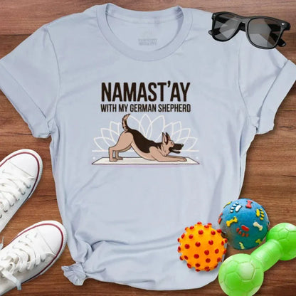 Namast'ay Shepherd Shirt - The Pawsitive Initiative