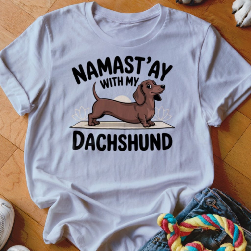 Namastay with my Dachshund Shirt - The Pawsitive Initiative