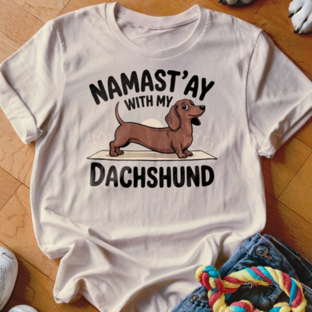 Namastay with my Dachshund Shirt - The Pawsitive Initiative