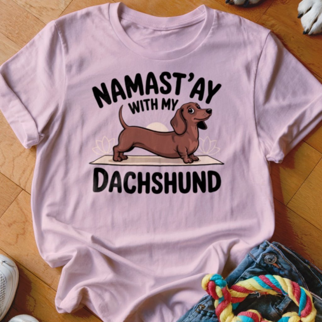 Namastay with my Dachshund Shirt - The Pawsitive Initiative
