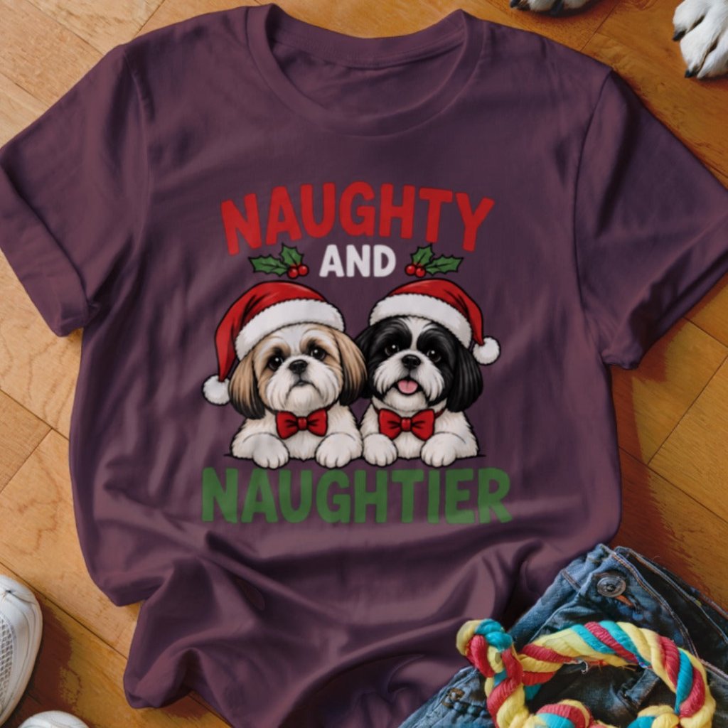 Naughty and Naughtier Shirt - The Pawsitive Initiative