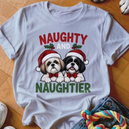 Naughty and Naughtier Shirt - The Pawsitive Initiative