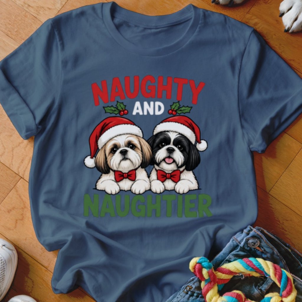 Naughty and Naughtier Shirt - The Pawsitive Initiative