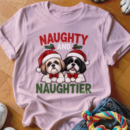 Naughty and Naughtier Shirt - The Pawsitive Initiative