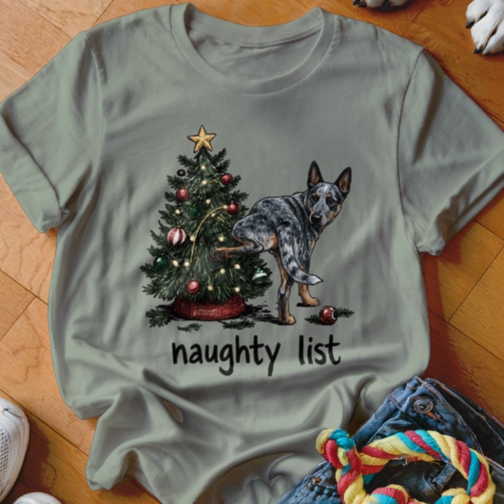 Naughty List Cattle Dog Shirt - The Pawsitive Initiative