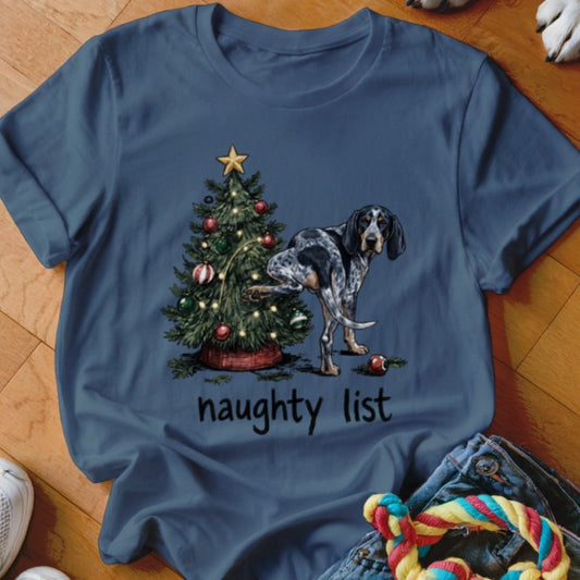 Naughty List Coonhound Shirt - The Pawsitive Initiative