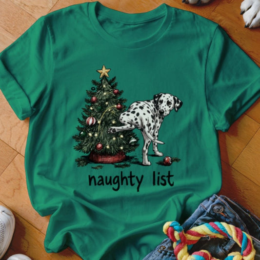 Naughty List Dalmatian Shirt - The Pawsitive Initiative