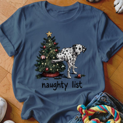 Naughty List Dalmatian Shirt - The Pawsitive Initiative