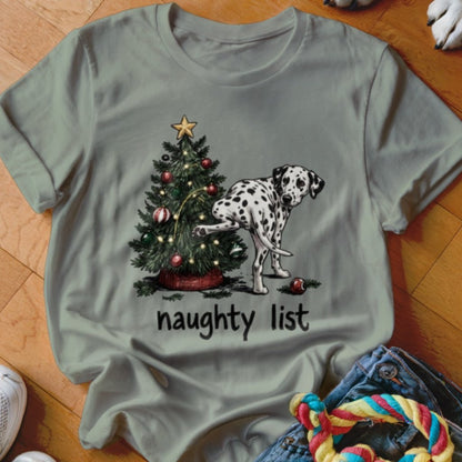Naughty List Dalmatian Shirt - The Pawsitive Initiative