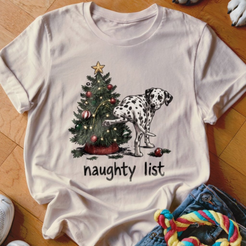 Naughty List Dalmatian Shirt - The Pawsitive Initiative