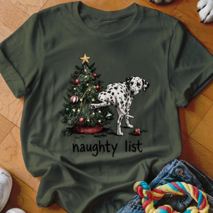 Naughty List Dalmatian Shirt - The Pawsitive Initiative