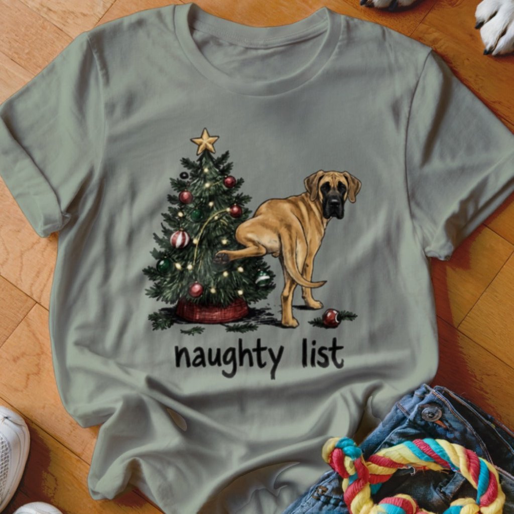 Naughty List Great Dane Shirt - The Pawsitive Initiative