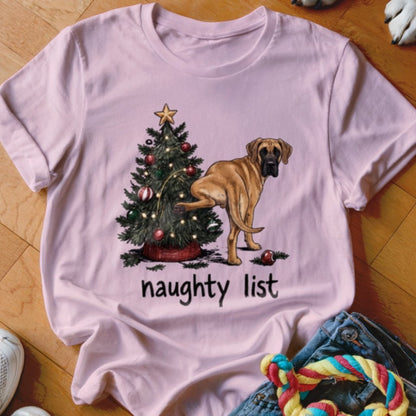 Naughty List Great Dane Shirt - The Pawsitive Initiative