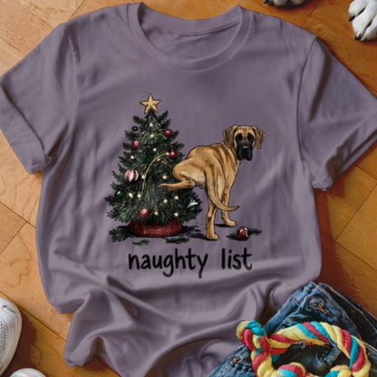 Naughty List Great Dane Shirt - The Pawsitive Initiative
