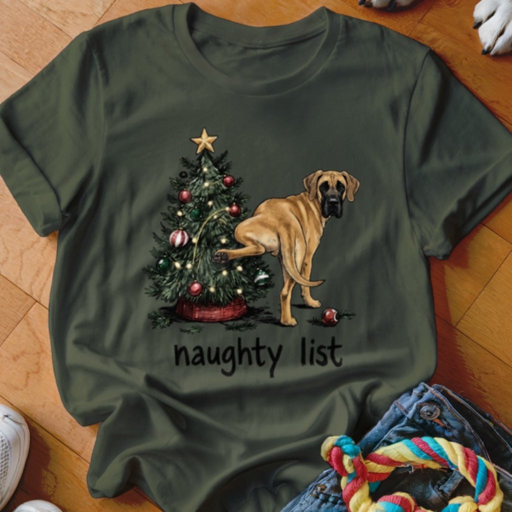 Naughty List Great Dane Shirt - The Pawsitive Initiative