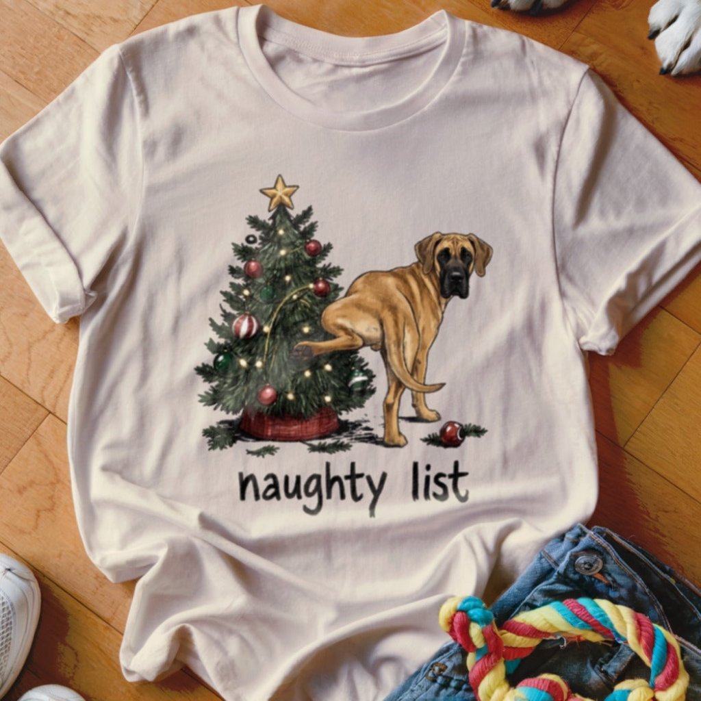 Naughty List Great Dane Shirt - The Pawsitive Initiative