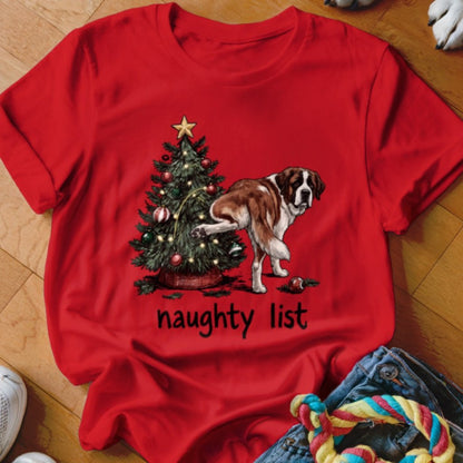Naughty List Saint Bernard Shirt - The Pawsitive Initiative