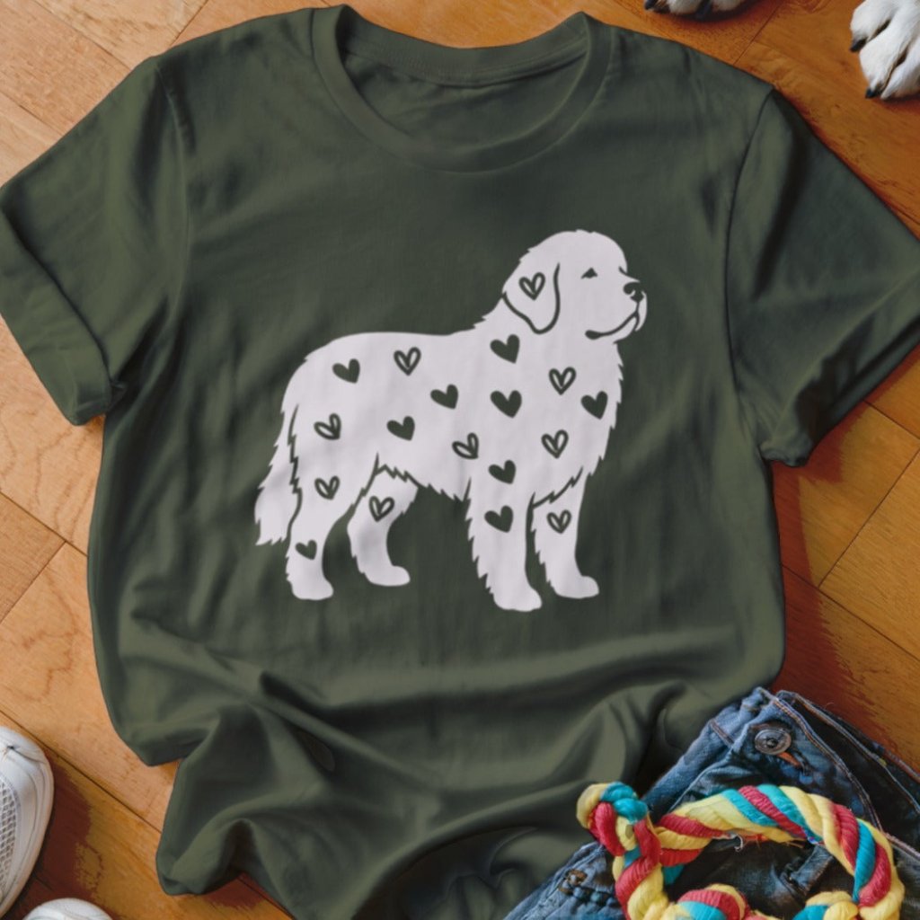 Newfie Hearts Shirt - The Pawsitive Initiative