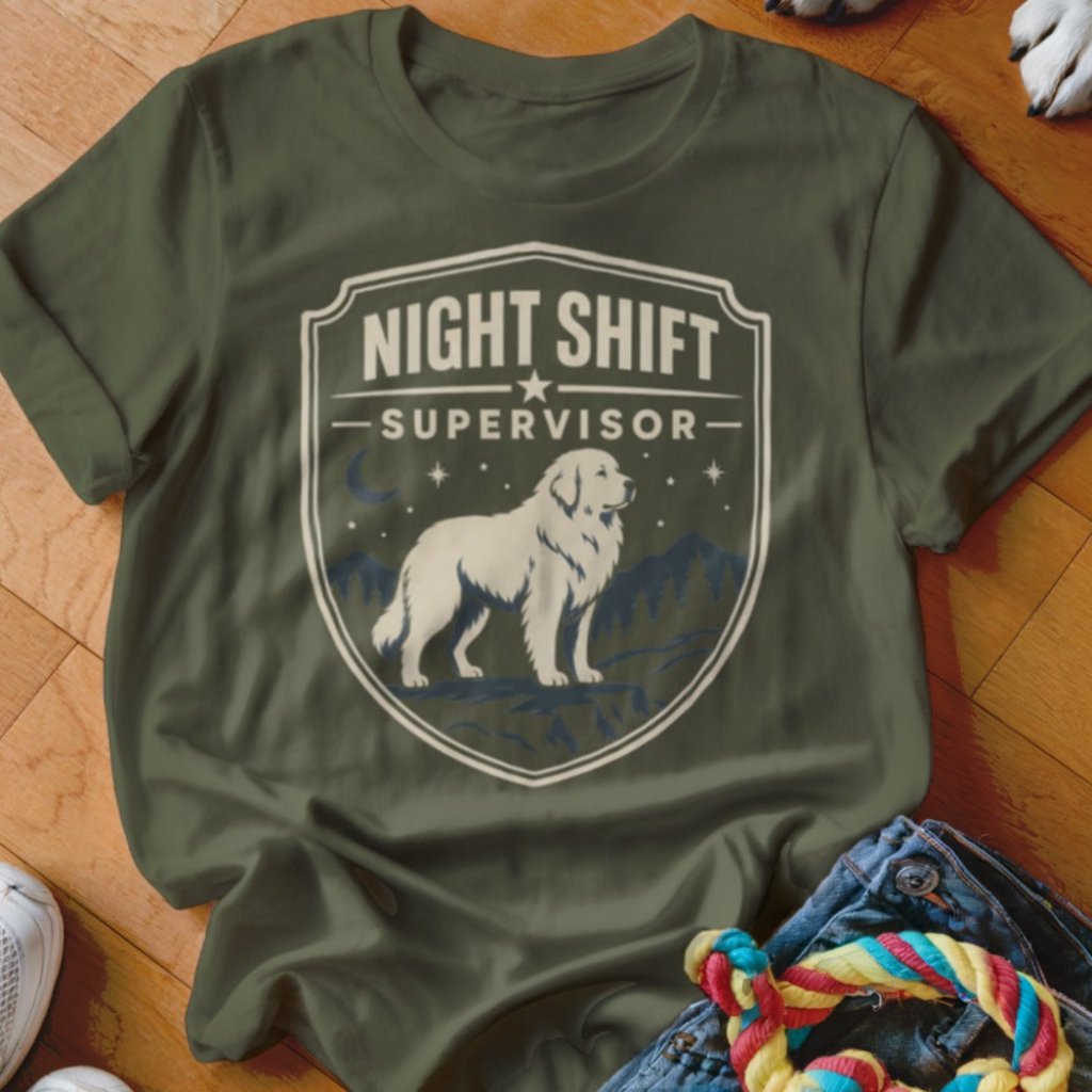 Night Shift Supervisor Shirt - The Pawsitive Initiative