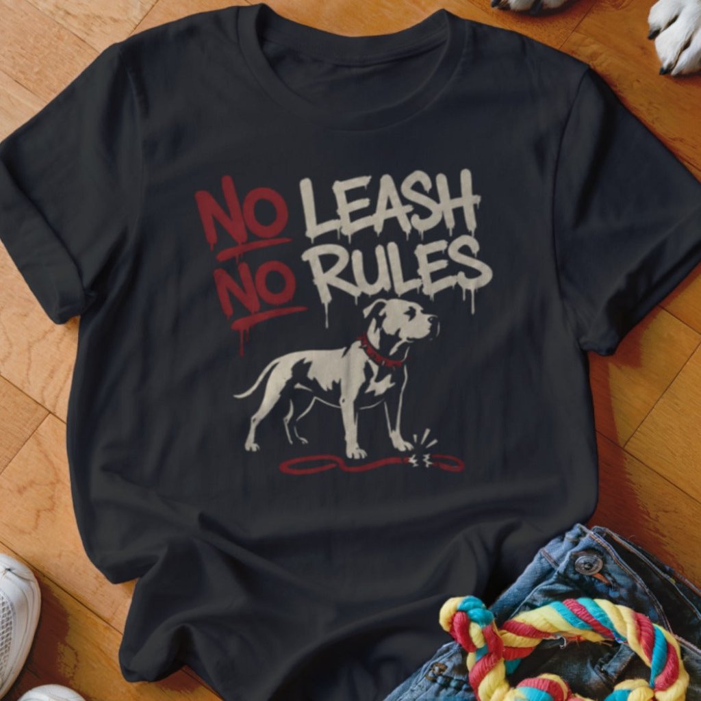 No Leash No Rules Shirt - The Pawsitive Initiative