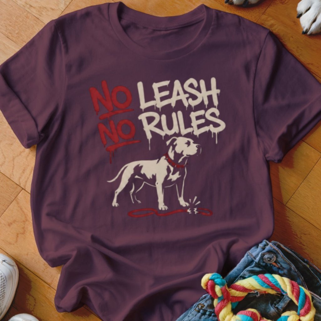 No Leash No Rules Shirt - The Pawsitive Initiative