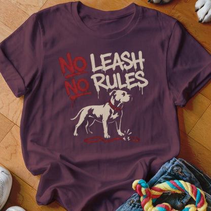 No Leash No Rules Shirt - The Pawsitive Initiative