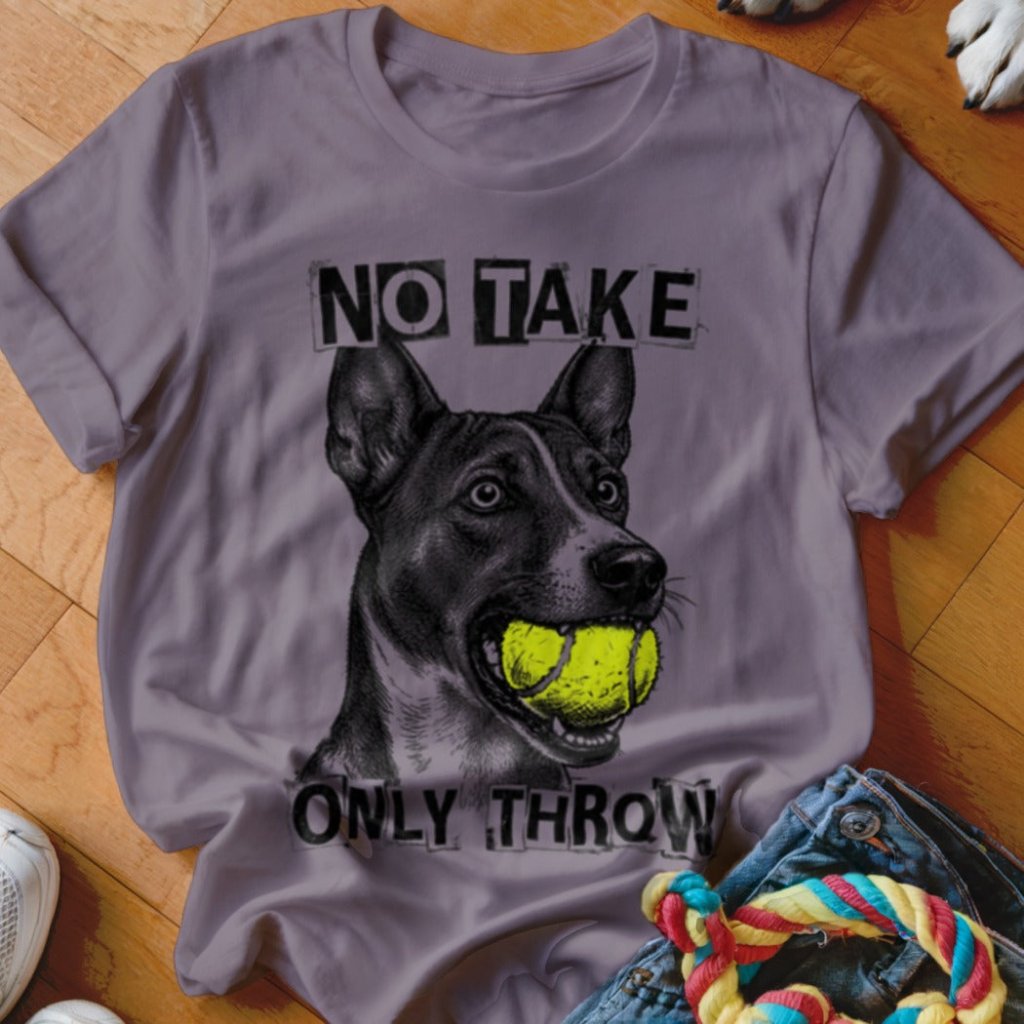 No Take Only Throw Basenji Shirt - The Pawsitive Initiative