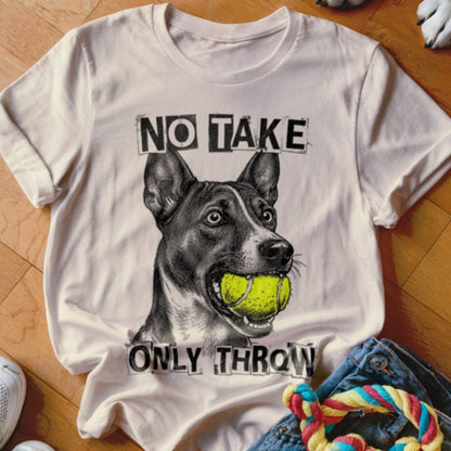 No Take Only Throw Basenji Shirt - The Pawsitive Initiative