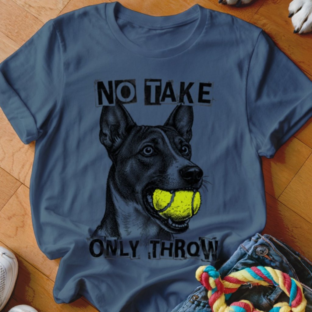 No Take Only Throw Basenji Shirt - The Pawsitive Initiative