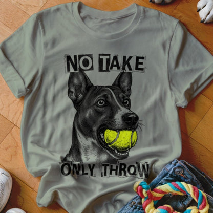No Take Only Throw Basenji Shirt - The Pawsitive Initiative