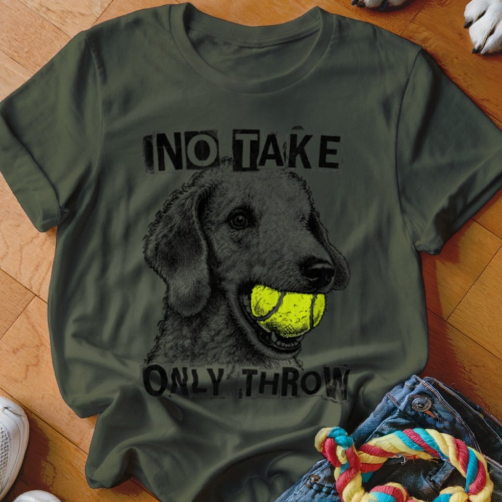No Take Only Throw Bedlington Terrier Shirt - The Pawsitive Initiative