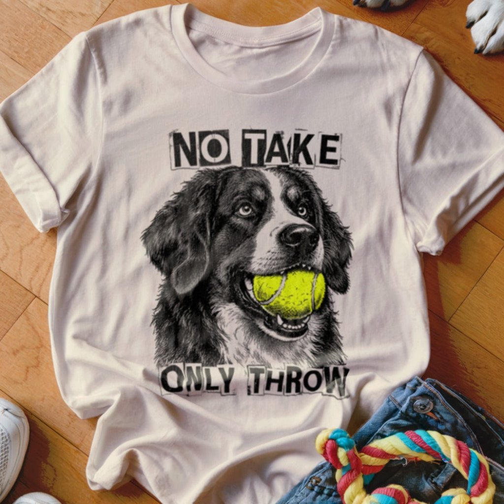 No Take Only Throw Bernese Mountain Dog Shirt - The Pawsitive Initiative