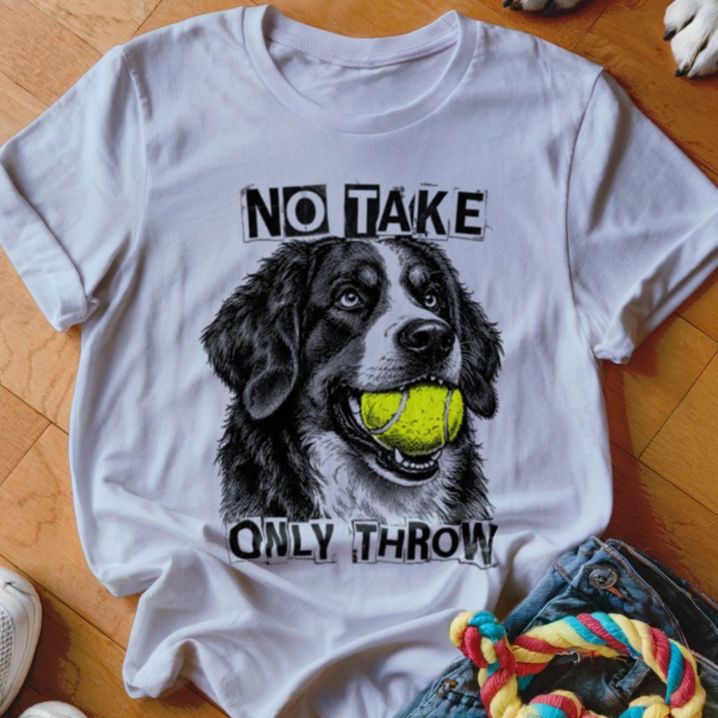 No Take Only Throw Bernese Mountain Dog Shirt - The Pawsitive Initiative