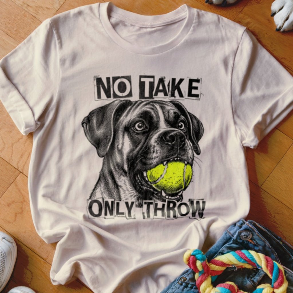 No Take Only Throw Boxer Shirt - The Pawsitive Initiative