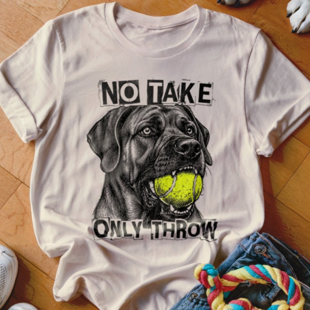 No Take Only Throw Cane Corso Shirt - The Pawsitive Initiative